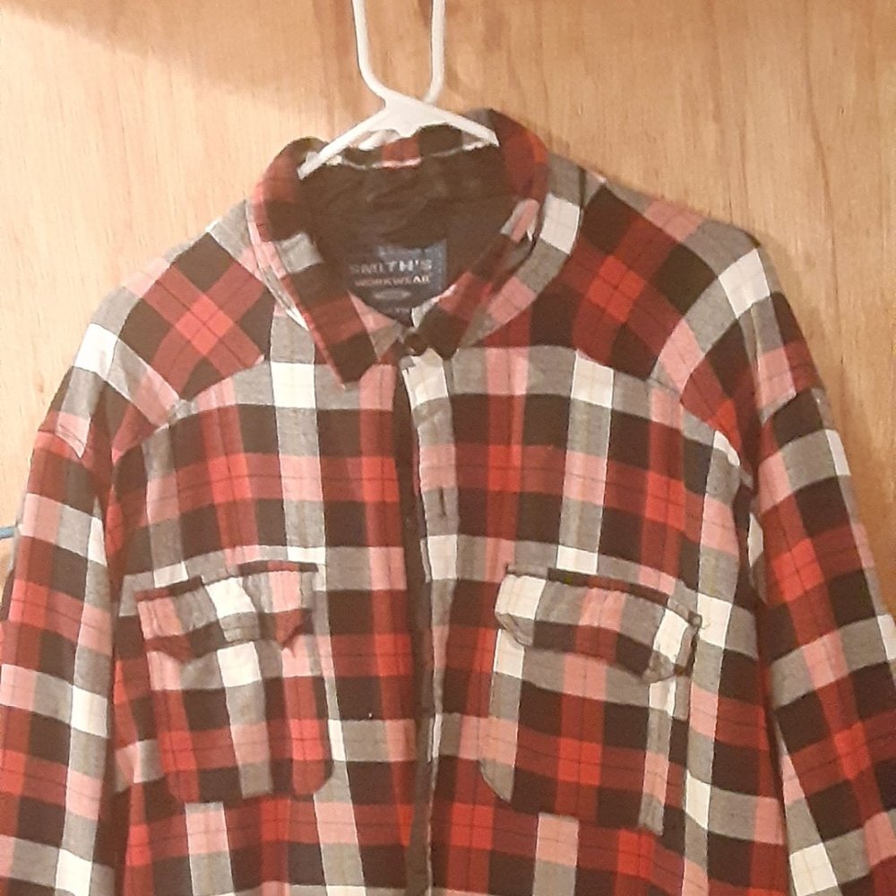 SMITHS WORKWEAR lined flannel shirt jacket